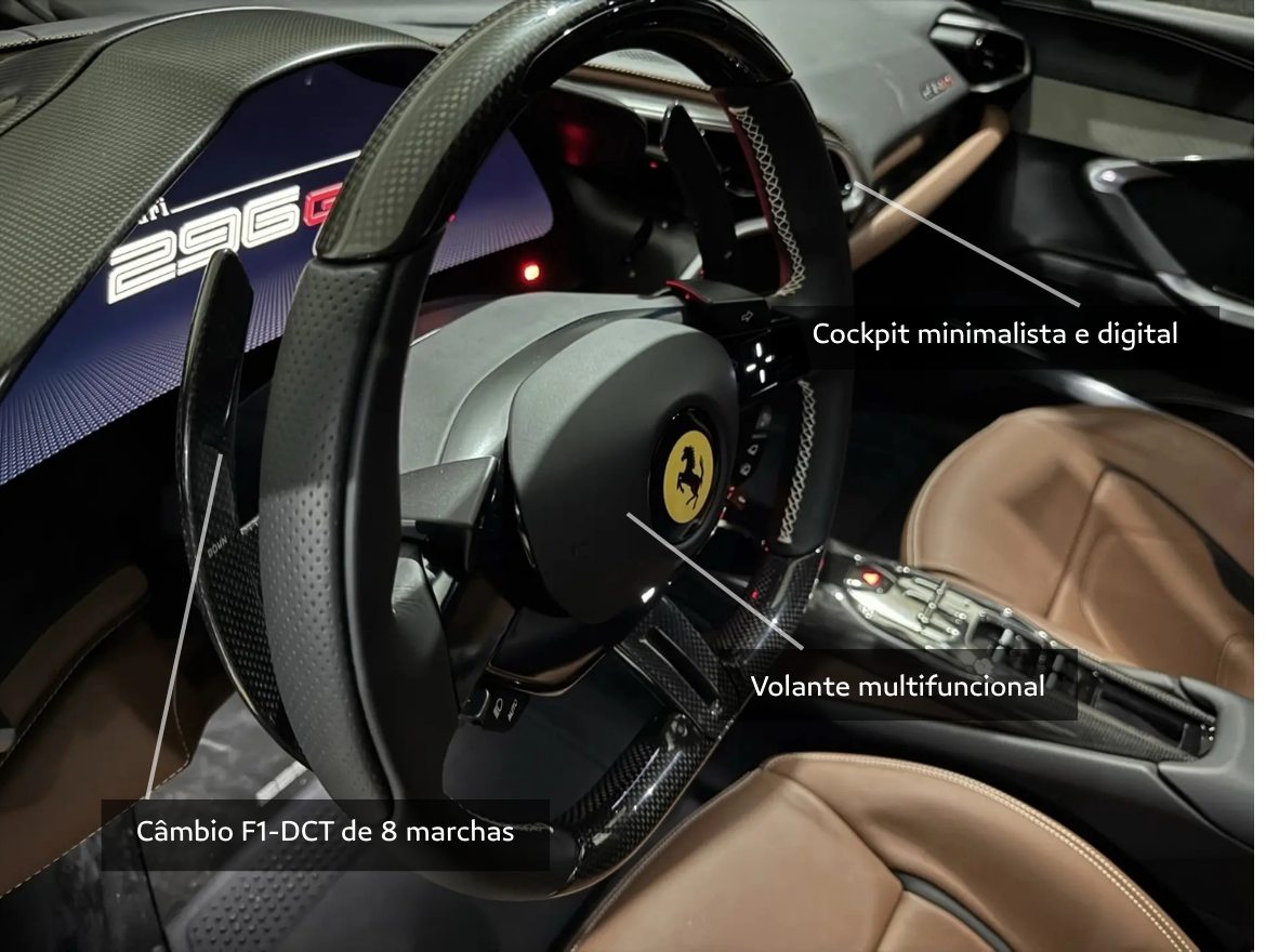 Ferrari 296 GTS 3.0 V6 Turbo PHEV F1-DCT