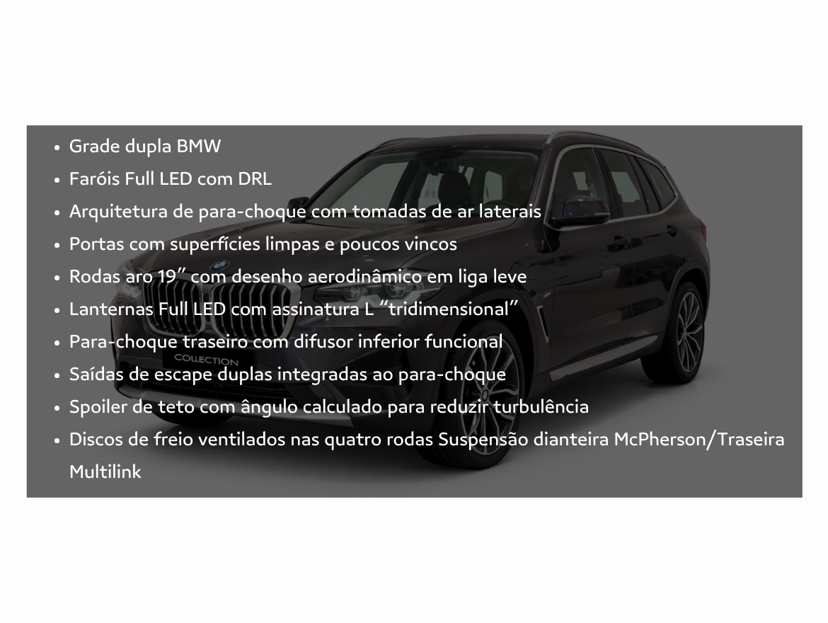 BMW X3 2.0 16V Híbrido XLine XDrive 30E Steptronic 2023/2023