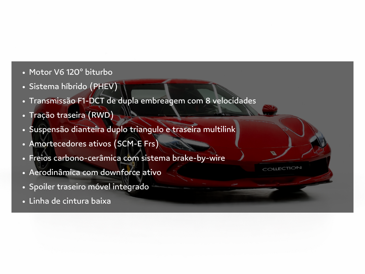 Ferrari 296 GTB 3.0 V6 Turbo PHEV F1-DCT