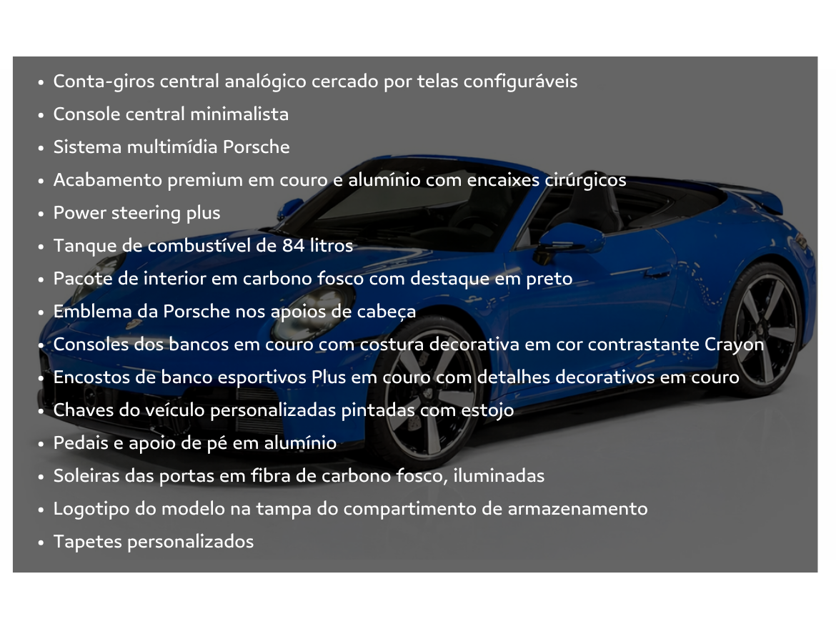 Porsche 911 3.0 24V H6 Gasolina Carrera Cabriolet PDK