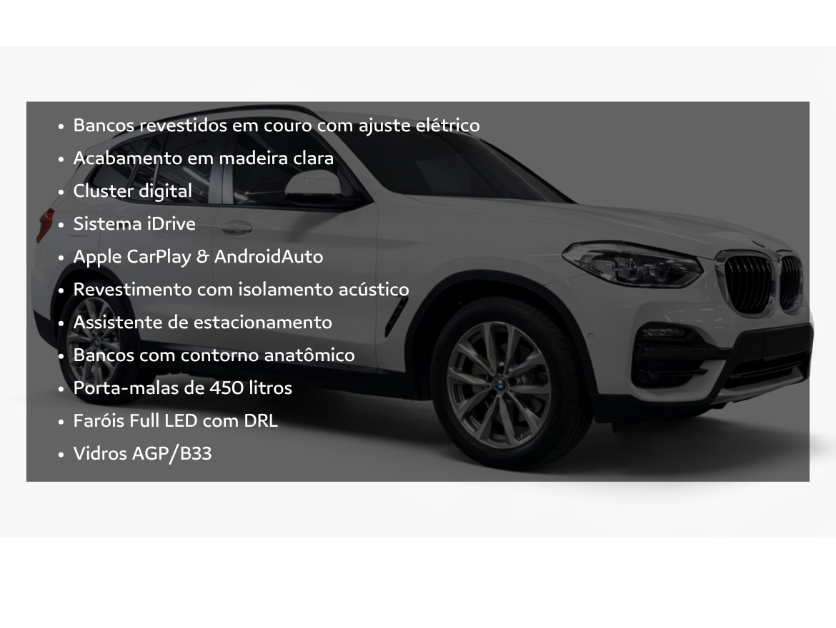 BMW X3 2.0 16V Hibridy XLine XDrive 30E Steptronic Brindada Stark