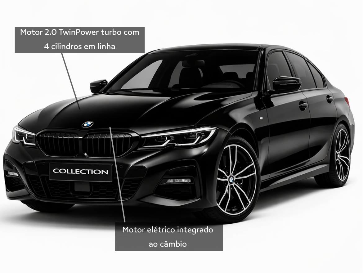 BMW 330E 2.0 16V Turbo Híbrido MSport Automático Blindada Autostar