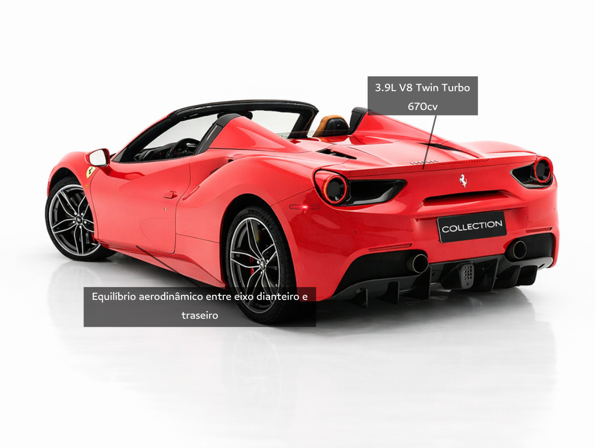 Ferrari 488 Spider 3.9 V8 Turbo Gasolina F1-DCT