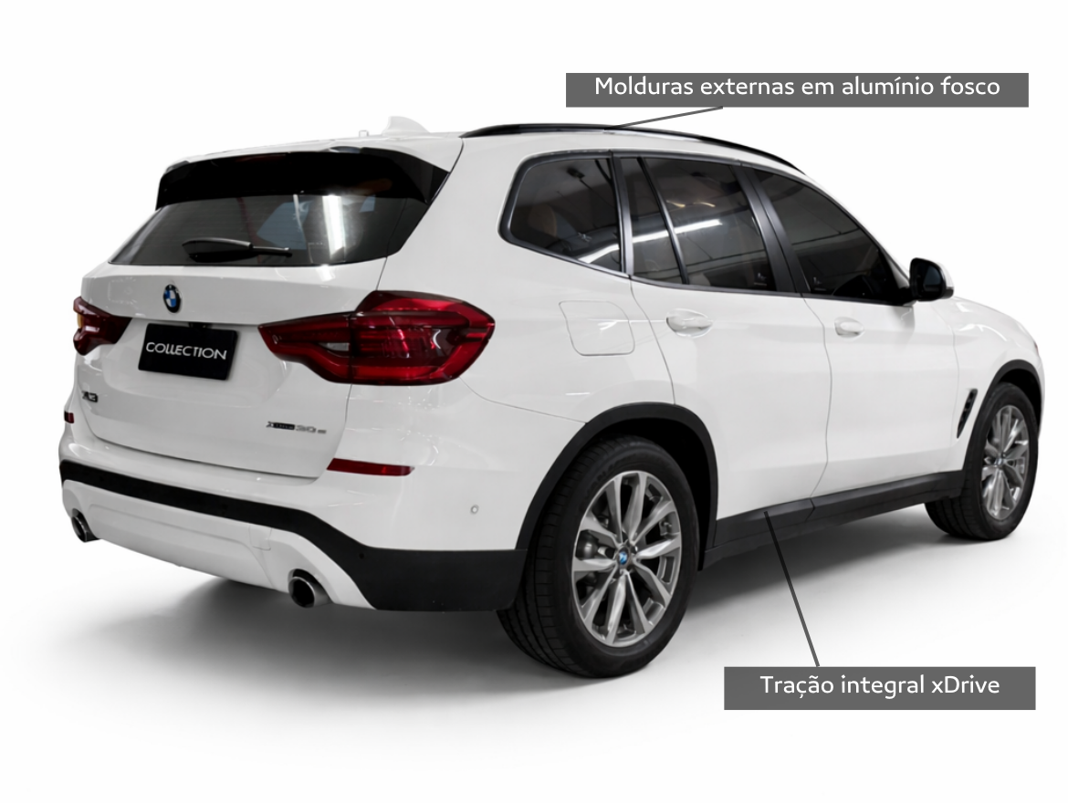 BMW X3 2.0 16V Hibridy XLine XDrive 30E Steptronic Brindada Stark