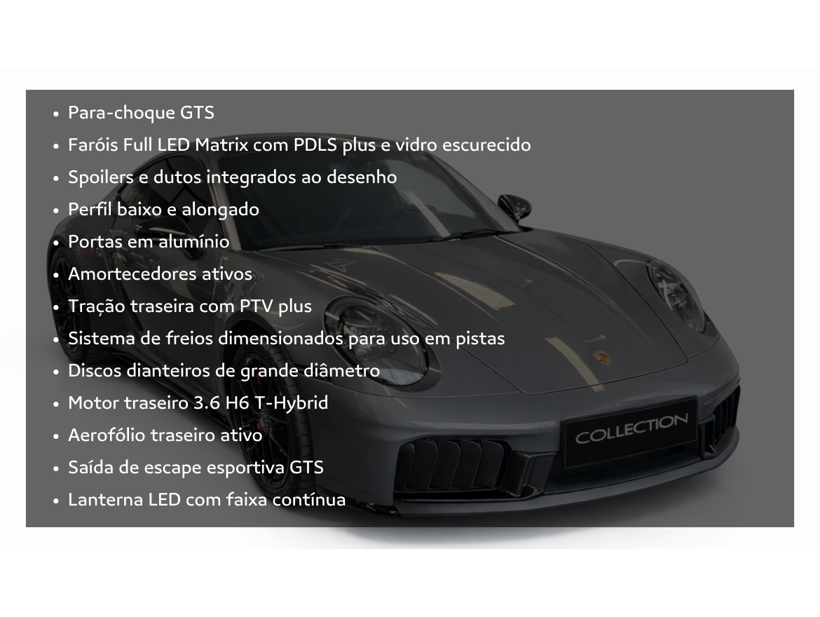 Porsche 911 3.6 24V H6 T-Hybrid Carrera GTS PDK 2025/2026