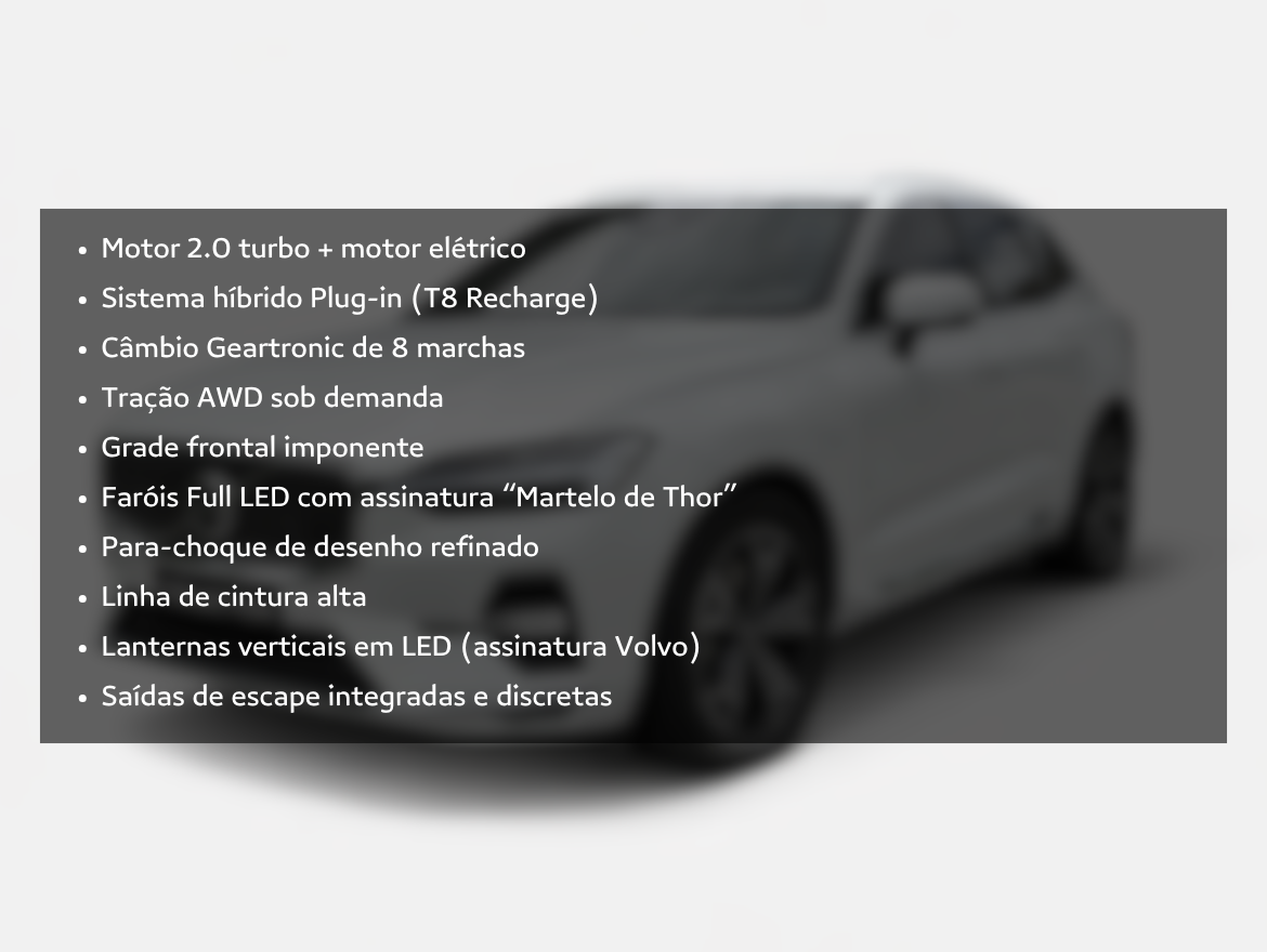 Volvo XC60 2.0 T8 Recharge Inscription Expression AWD Geartronic