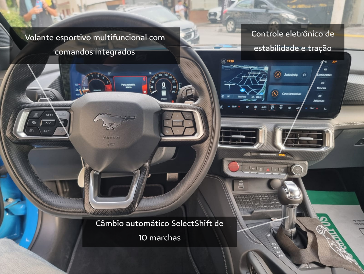 Ford Mustang 5.0 V8 Gasolina GT Performance Selectshift Blindado Leandrini IB33