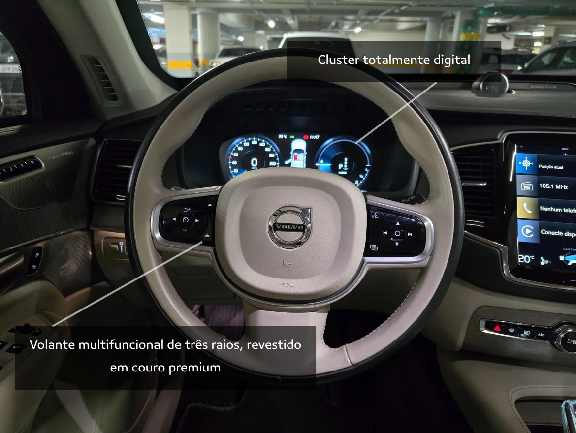 Volvo XC90 2.0 T8 Hybrid Inscription AWD Geartronic Blindada Carbon