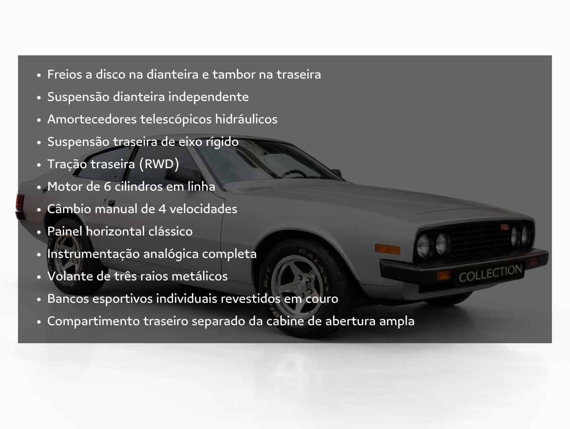 Puma GTB 4.1 Coupé 6 Cilindros 12V Gasolina 2P Manual 1980/1980