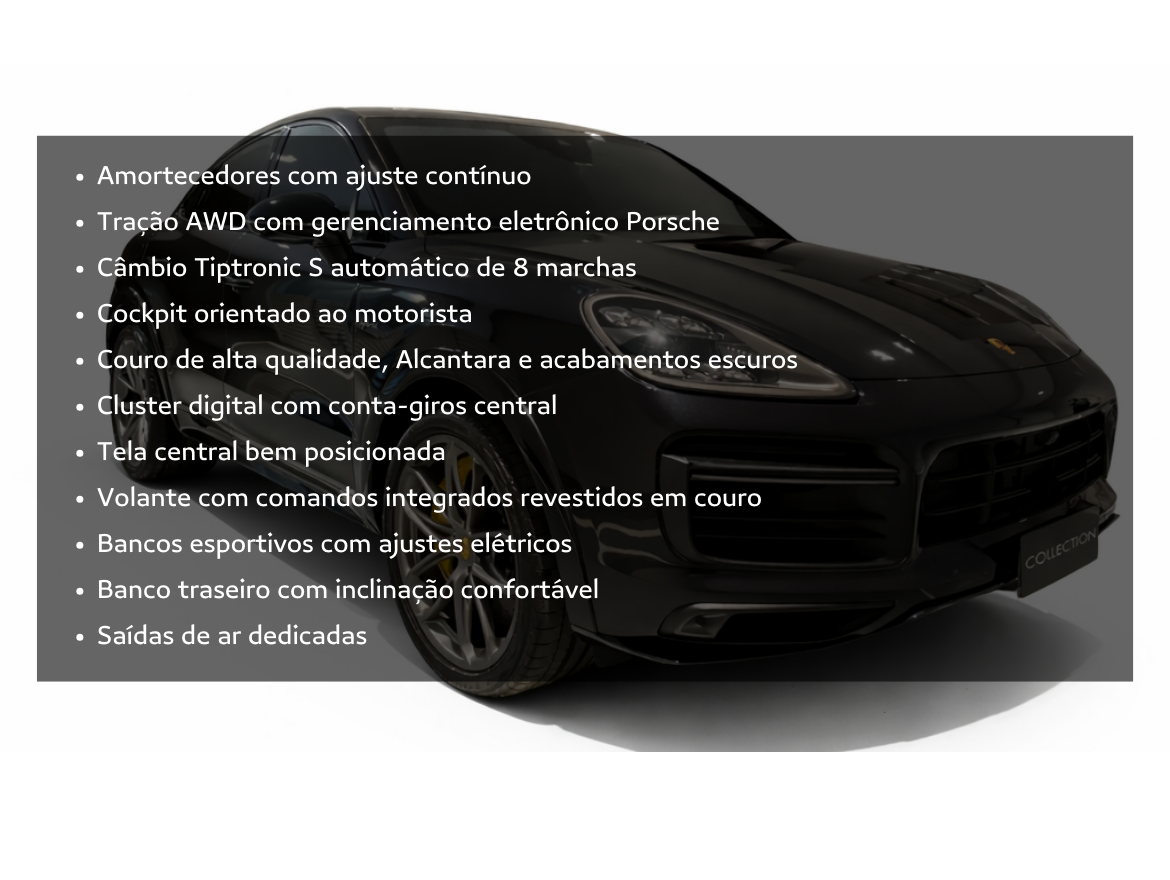 Porsche Cayenne 4.0 V8 E-Hybrid Turbo S Coupé AWD Tiptronic S Blindada Cart