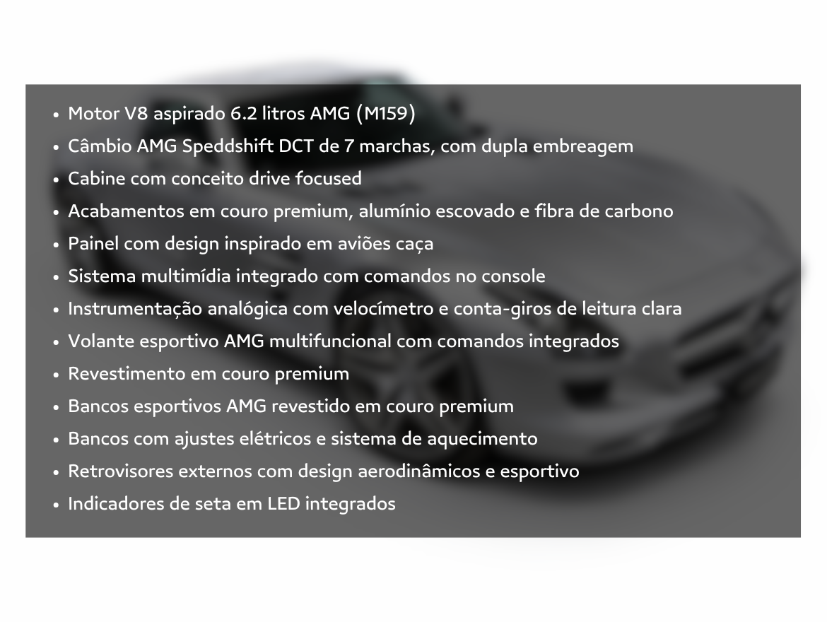 Mercedes-Benz SLS AMG 6.2 V8 Gasolina Speedshift