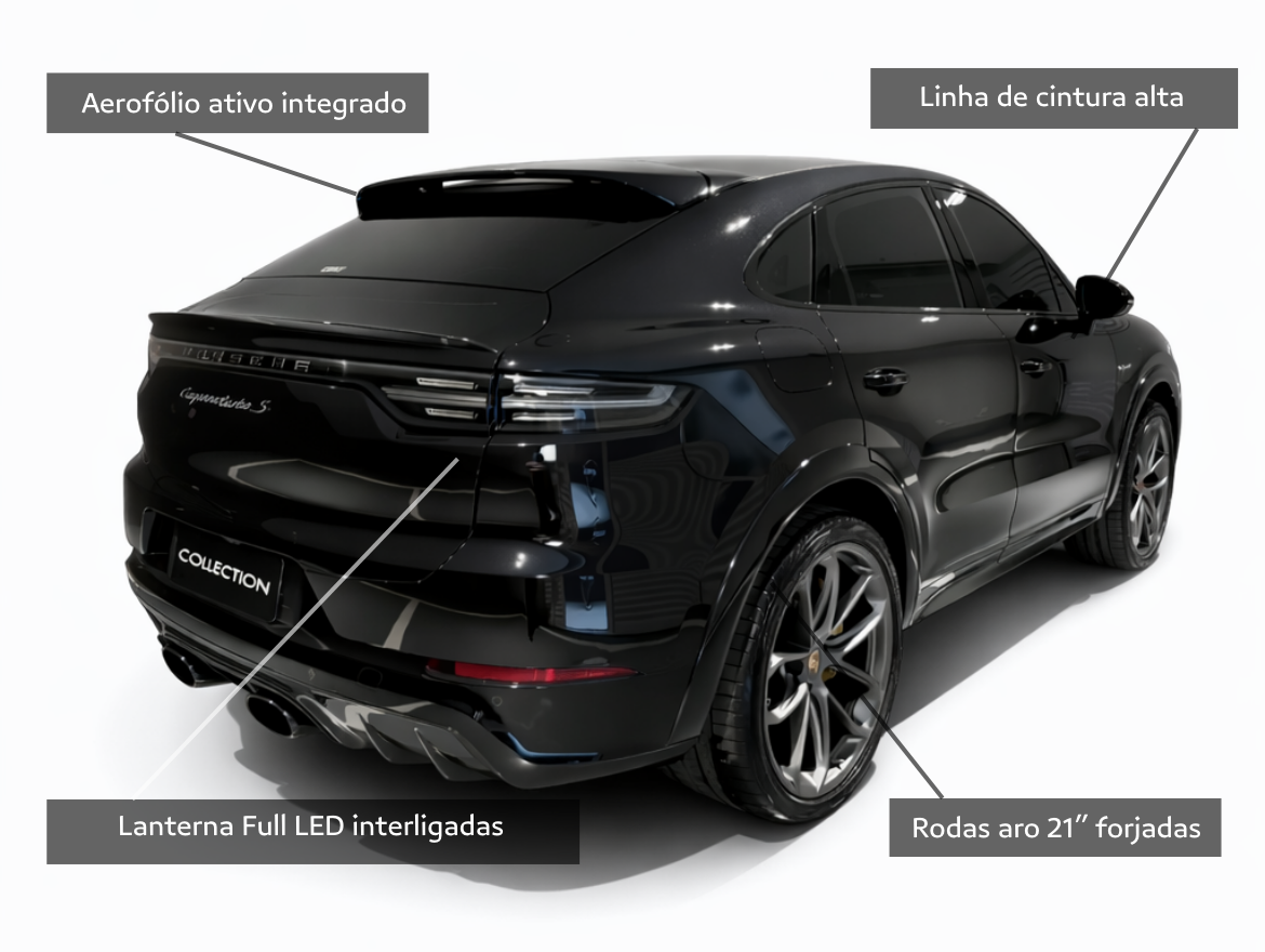 Porsche Cayenne 4.0 V8 E-Hybrid Turbo S Coupé AWD Tiptronic S Blindada Cart