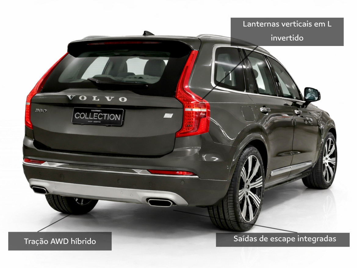 Volvo XC90 2.0 T8 Hybrid Inscription AWD Geartronic Blindada Carbon