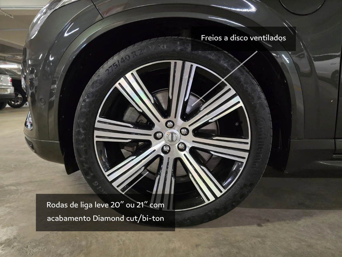 Volvo XC90 2.0 T8 Hybrid Inscription AWD Geartronic Blindada Carbon