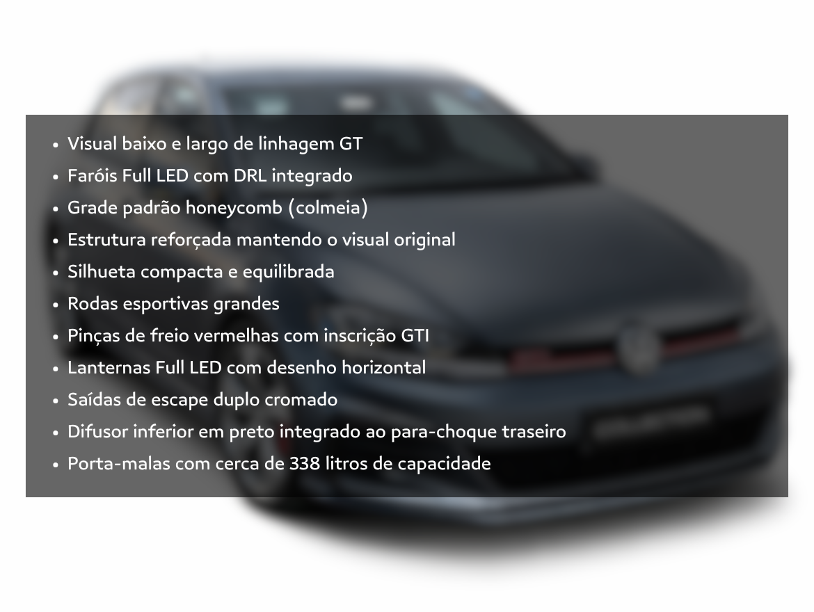 Volkswagen Golf 2.0 350 TSI Gasolina GTI DSG Blindado RR Blindagem