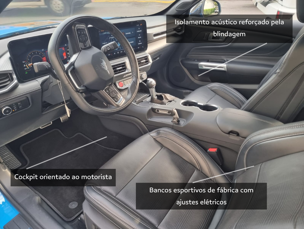 Ford Mustang 5.0 V8 Gasolina GT Performance Selectshift Blindado Leandrini IB33